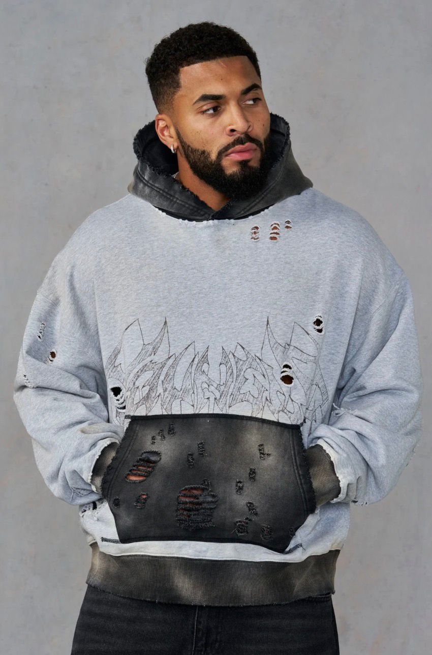 YoungLA Road Rash Hoodies G/B