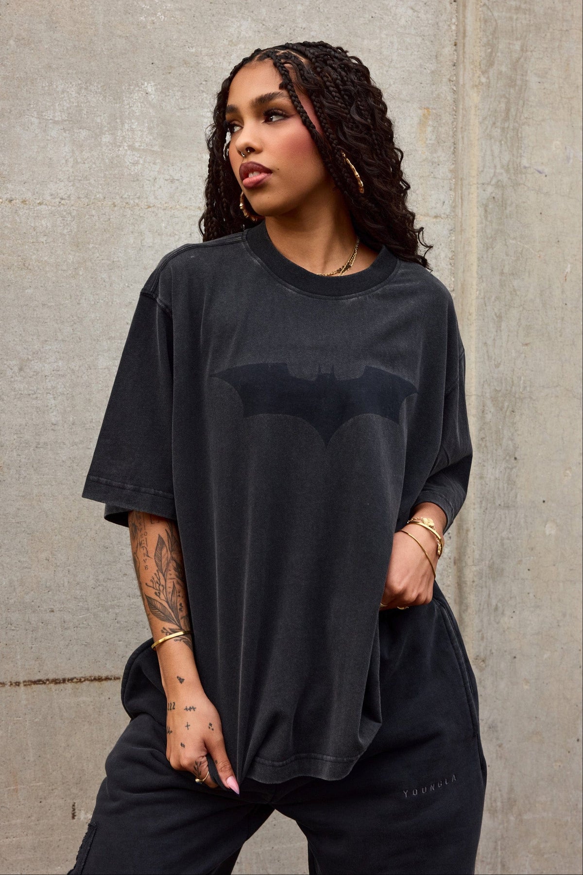 YoungLA Batman Lived-in Tee