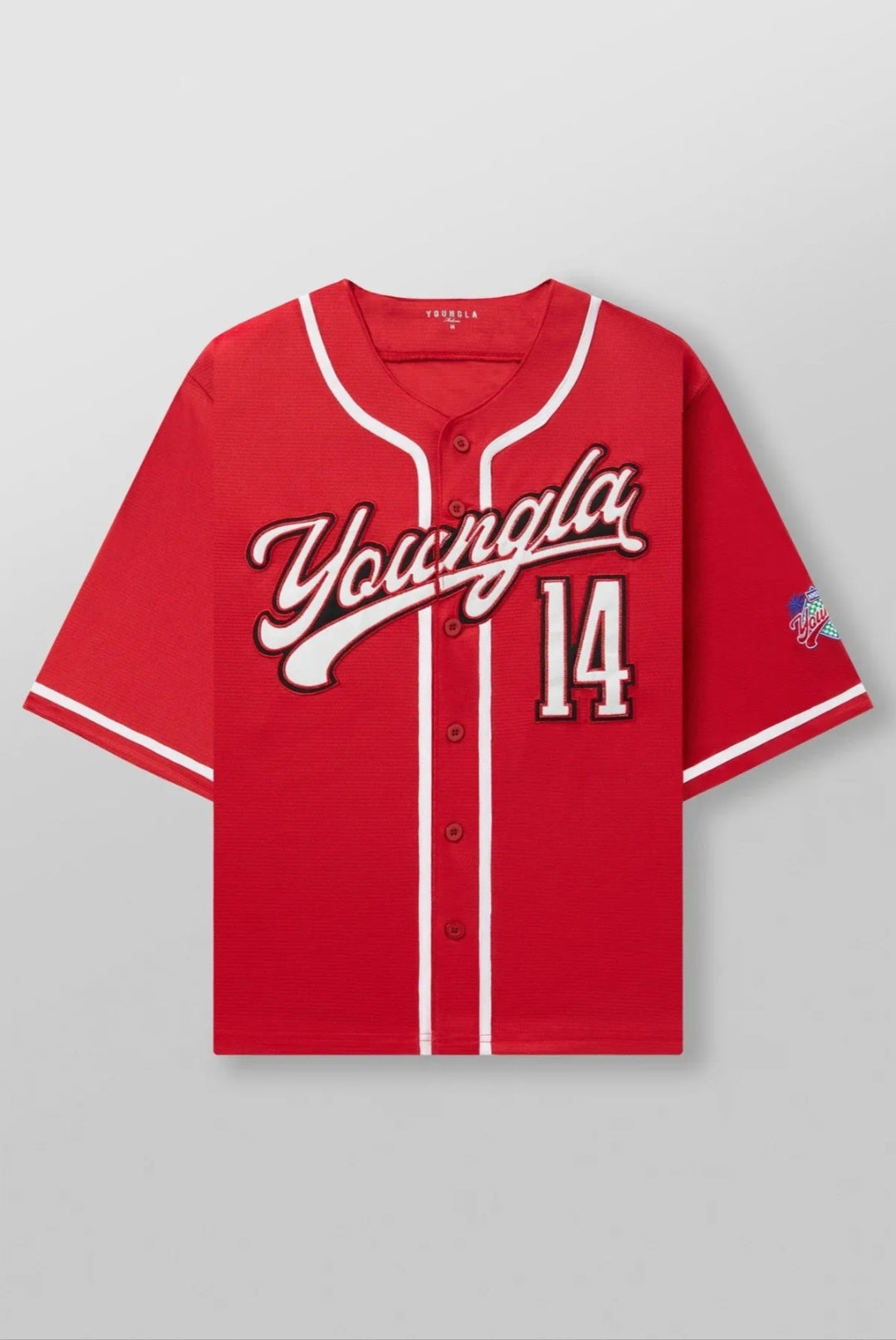 YoungLA Grand Slam Baseball Jersey Rojo