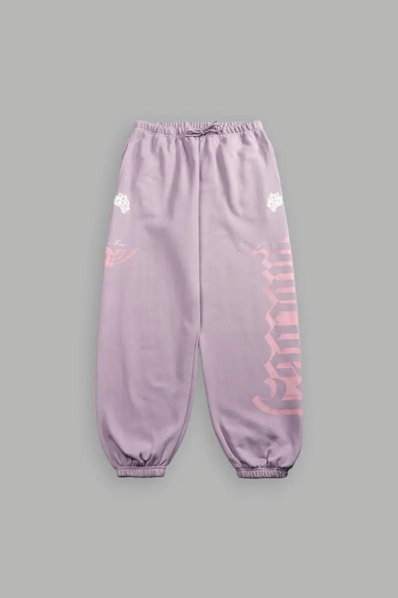 DarcSports Free Will V2 Lightweight Lounger SweatPants in Purple SmokeL